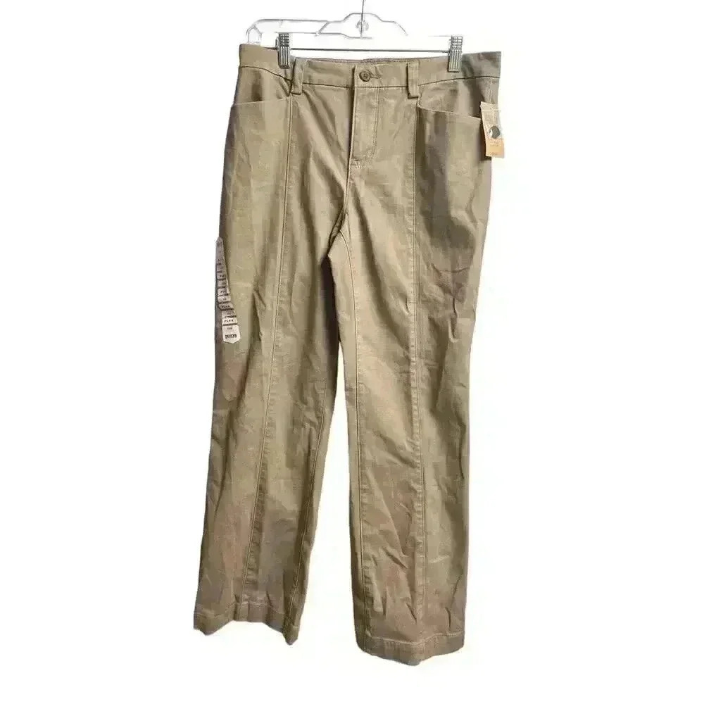 Duluth Trading Co. Women's Workday Warrior Chino Trousers Pants 8x29 Khaki
